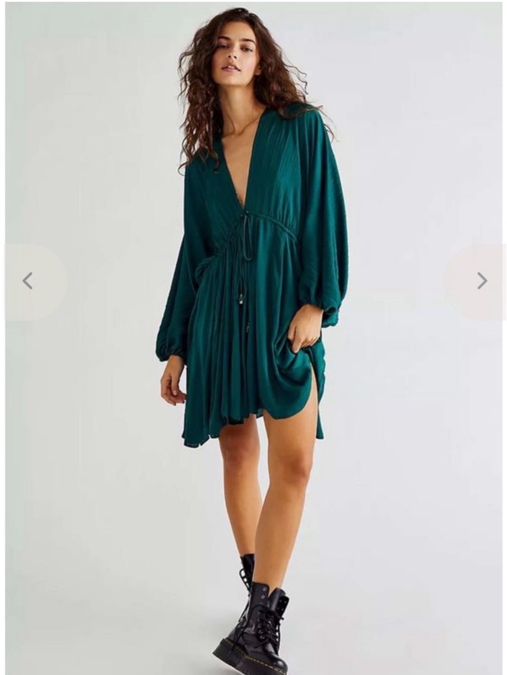 Free People Arzel Mini Dress | Medium | Green